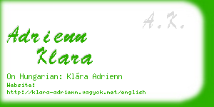 adrienn klara business card