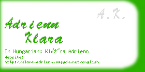 adrienn klara business card